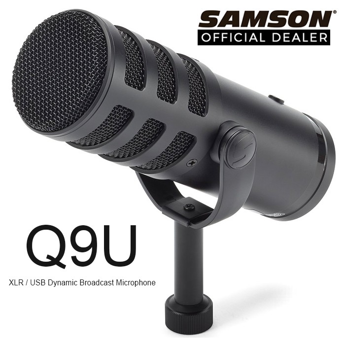 Samson Q9U Cardioid Dynamic USB/XLR Microphone | Shopee Singapore