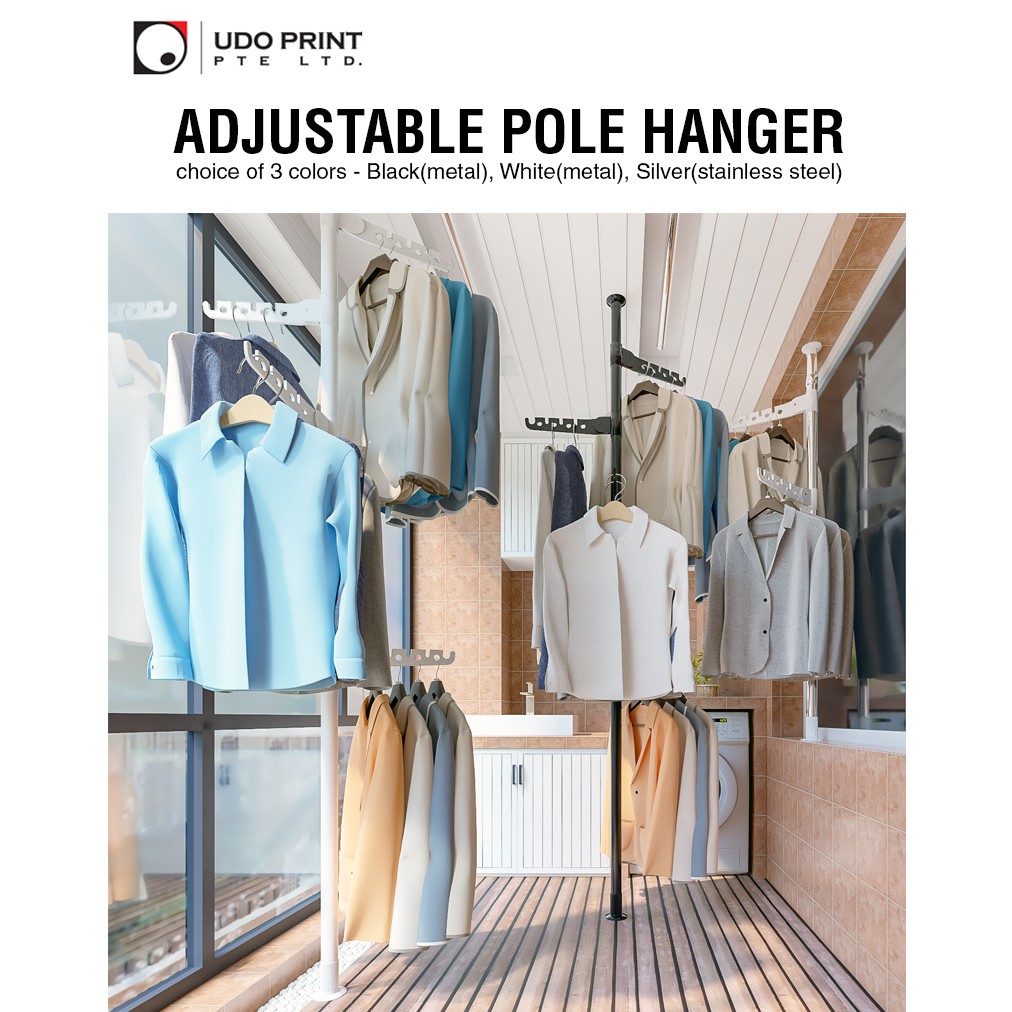 Single Pole Hanger Clothes Drying Hanger Space Saving Hanger