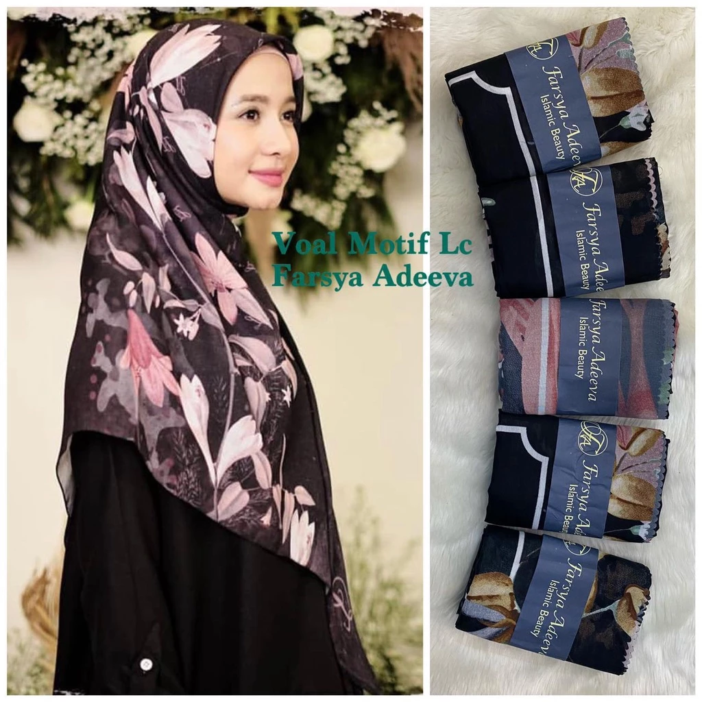 BEST SELLER...!!! Kerudung Segi Empat Lasercut / Hijab Segi Empat Denay Premium - Gambar 3