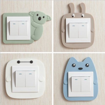 *SG SELLER* Luminous Switch Plug Decoration|Fluorescent Cartoon socket ...