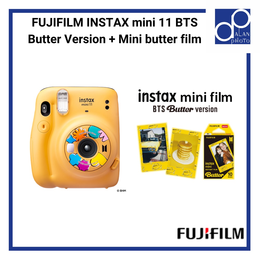 FUJIFILM INSTAX mini 11 Instant Film Camera BTS Butter Version