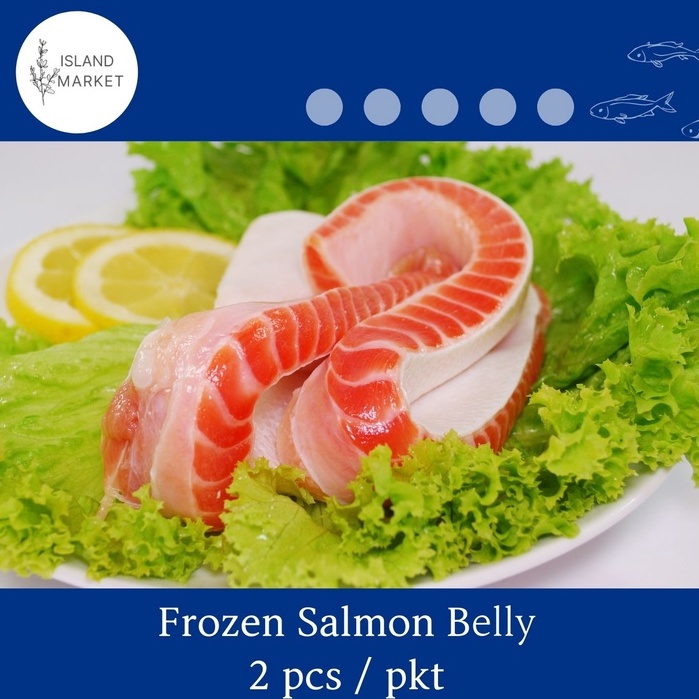 [Island Market] Frozen Salmon Belly 2 pcs/pkt (260g+) Shopee Singapore