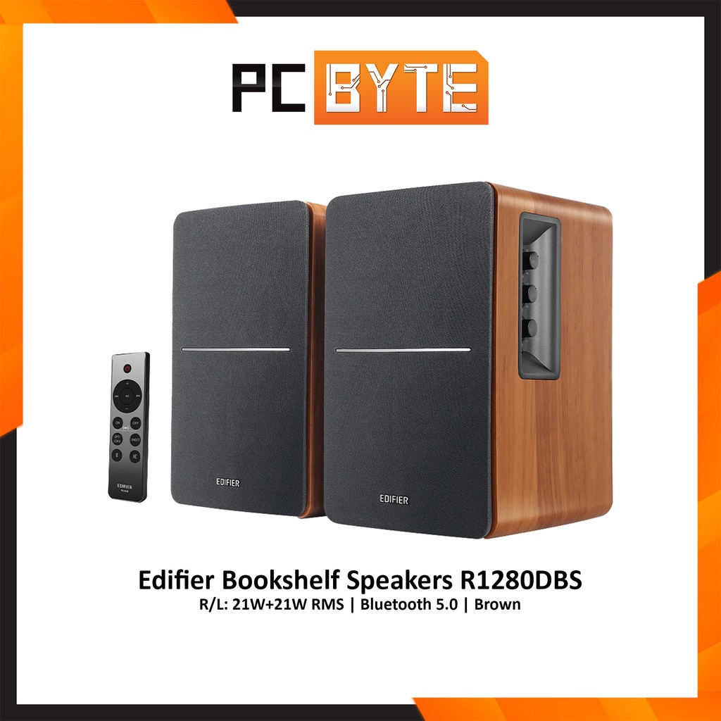 Edifier Bookshelf Speakers R1280DBS (R/L 21W+21W RMS / Bluetooth 5.0