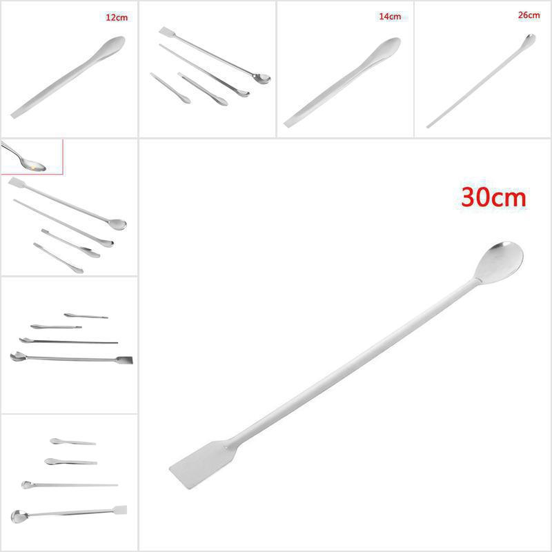 (Eetmo)Stainless Steel Lab Micro Spatula Medicine Spoon Scoop Shovel ...