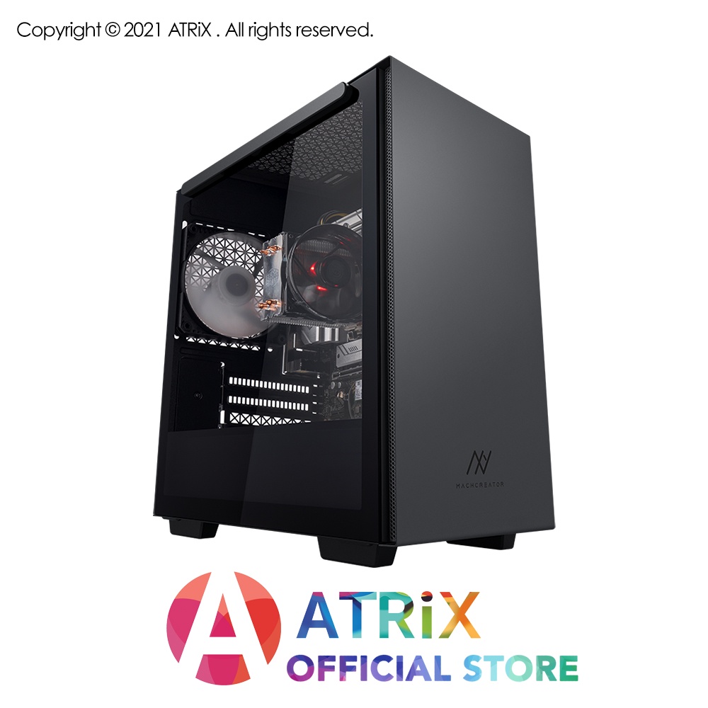 [Express Delivery] Machenike Custom Machcreator M | Option Intel i5-12400/GT730 Graphics | 16GB RAM | 512GB SSD | 1Y