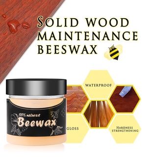 Wood Seasoning Beewax Wood Care Wax Solid Wood Maintenance Cleaning  Polished Waterproof Wear-Resistant Wax Furniture Care (Beeswax+cotton)