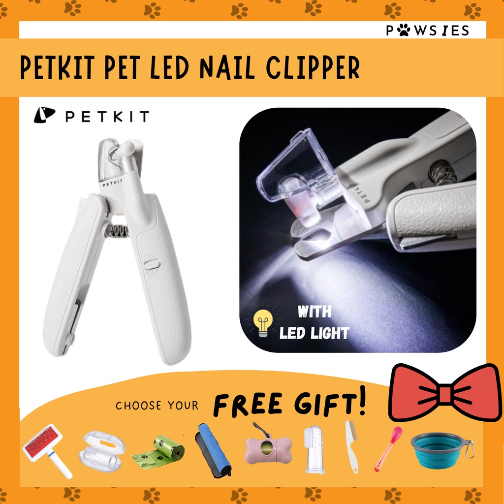 Petkit LED Nail Clipper for cats and dogs nail cutter trimmer scissors