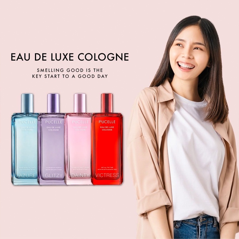 Pucelle Eau De Luxe Cologne 100ml Perfume Minyak Wangi Long