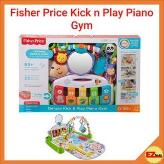 Fisher-Price Dive Right in Activity Mat, Pool-Themed playmat with 4 Toys  for Newborn Baby