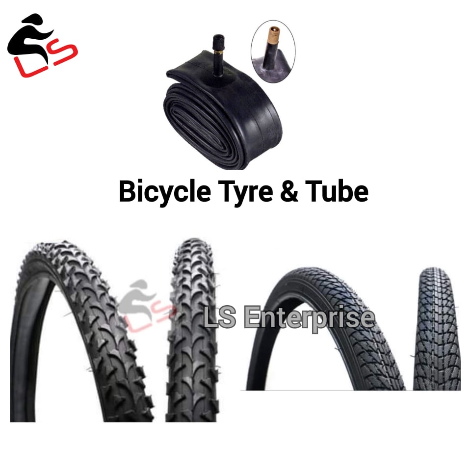 16" 20" 24" 26" Tayar Basikal Tube Tiub Bicycle Tyre Tire | Shopee ...