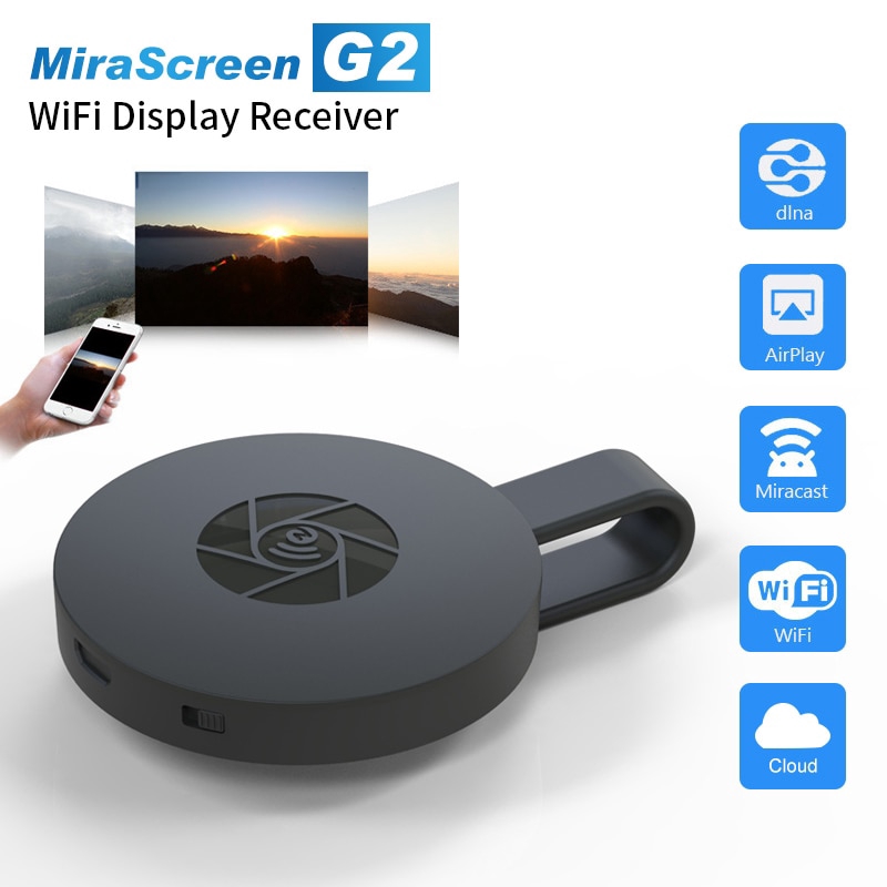 MiraScreen 1080P G2 TV Stick Wireless Chromecast HDMI Dongle With Miracast  Airplay Receiver