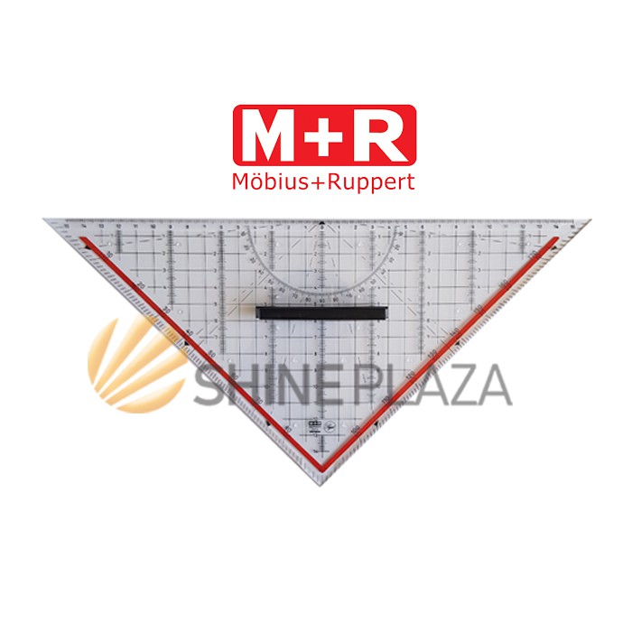 Triangle Acrylic Ruler 32 cm M+R - Large Handle Acrylic Triangle Ruler ...