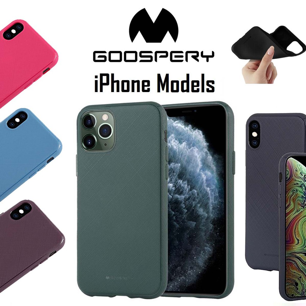 Mercury/Goospery Style Lux TPU Case For iPhone 11/11Pro/11 Pro Max/X/XS/XR/XS Max/8/7/8 Plus/7 Plus/6/6s