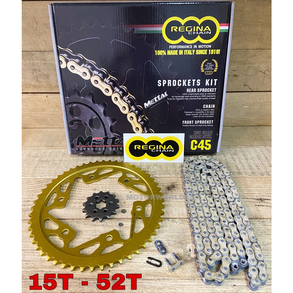 YAMAHA R15 MT15 V3 FULL SET REGINA CHAIN KIT / SPROCKET R15M R15 V3 ...