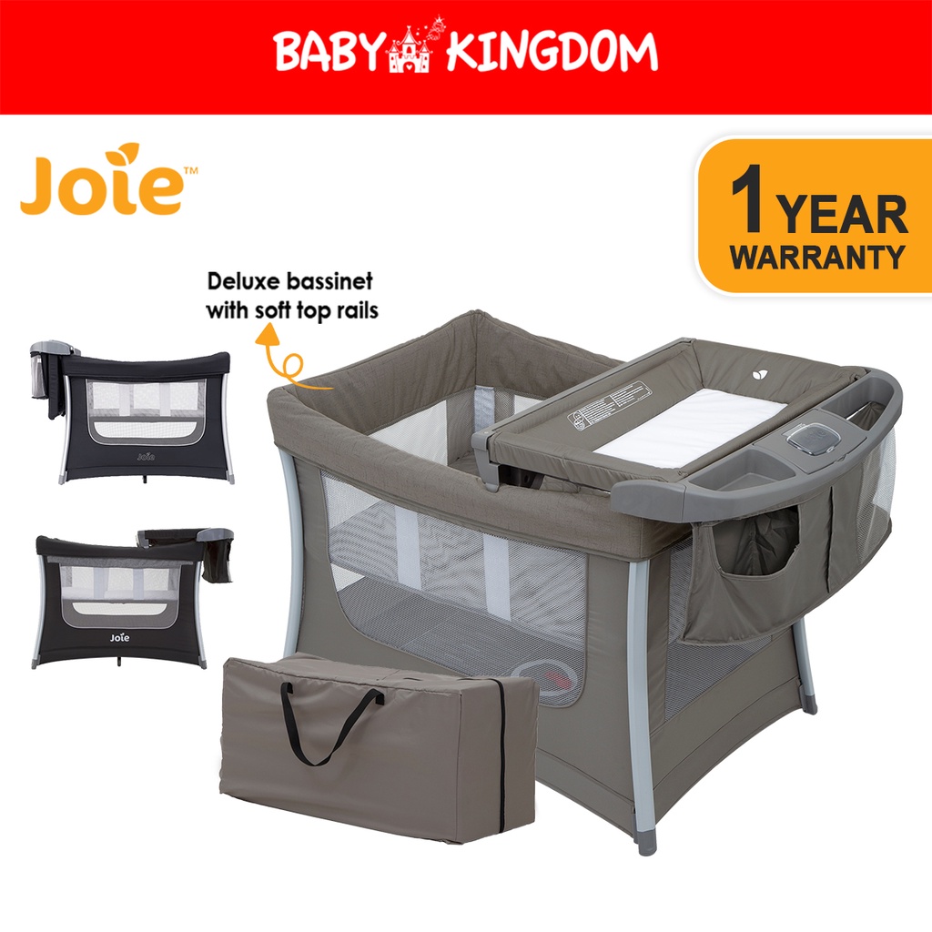 Joie Illusion Travel Cot 1 Year Warranty Shopee Singapore