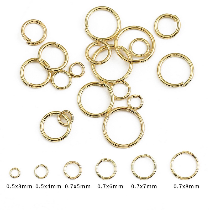 Gold split rings deals for jewelry