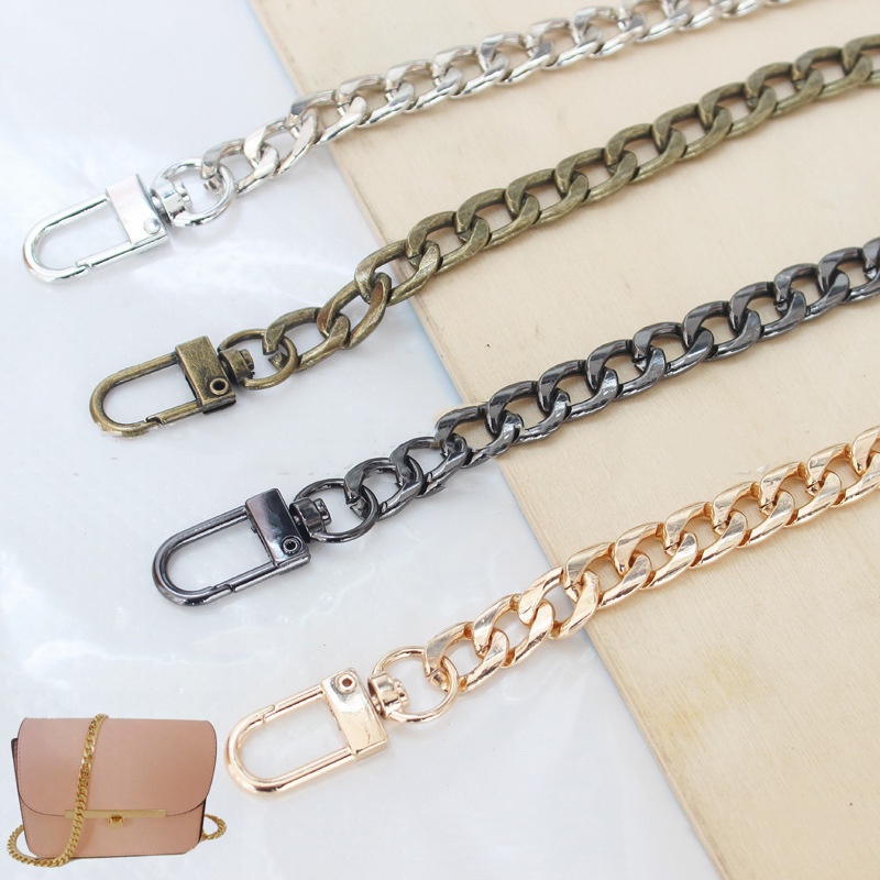 Metal Chain Strap Handle Shoulder Crossbody Bag Handbag - Foto 8