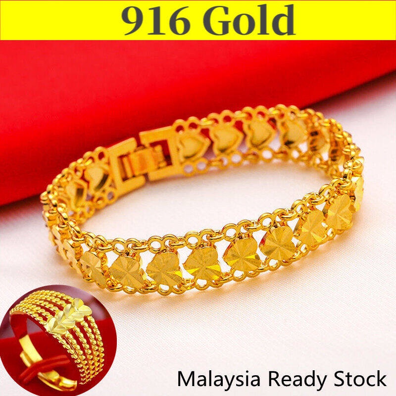 Gold bracelet with ring for clearance womens