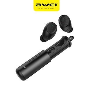 Awei T55 TWS Bluetooth5.0 Wireless Earbuds In ear Mini Design For Gaming And Sport With Mic Touch Control Shopee Singapore