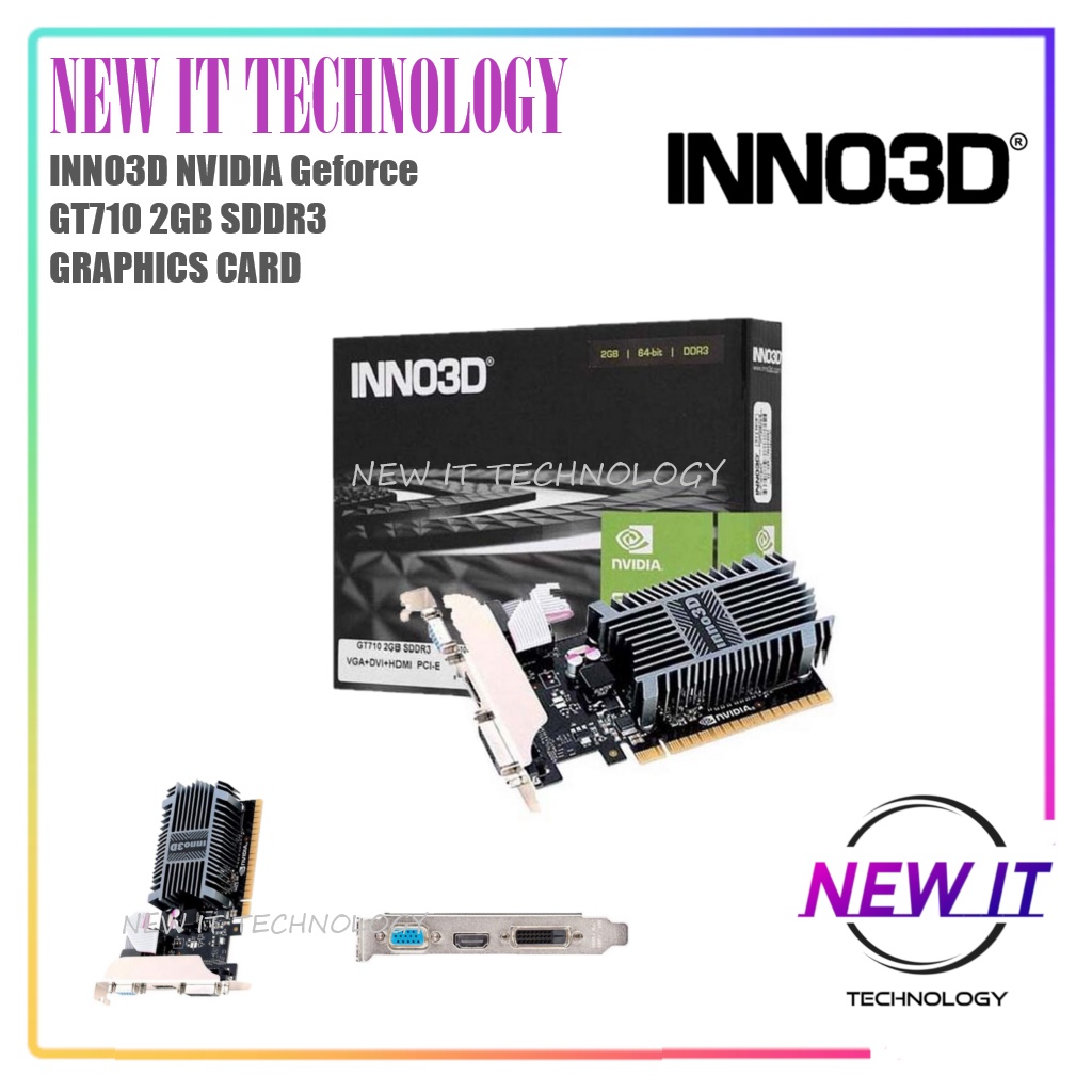 INNO3D NVIDIA Geforce GT710 LP Low Profile 2GB SDDR3 GPU GRAPHICS CARD ...
