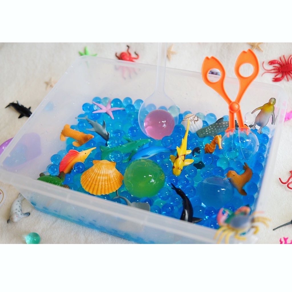 [SG Ready Stock] Ocean Sea Orbeez Water Beads Wet Sensory Play Set