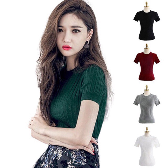 Hot♨ Women Korean Knitted Turtle Neck Top Blouse Clothing Ready Stock ✔