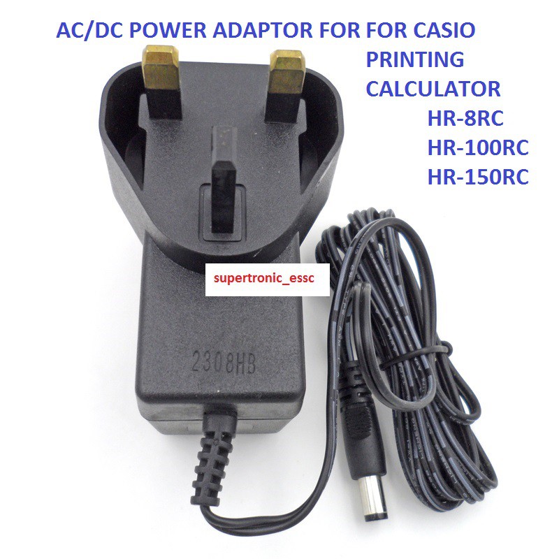 OEM HIGH QUALITY ADAPTOR FOR CASIO PRINTING CALCULATOR POWER