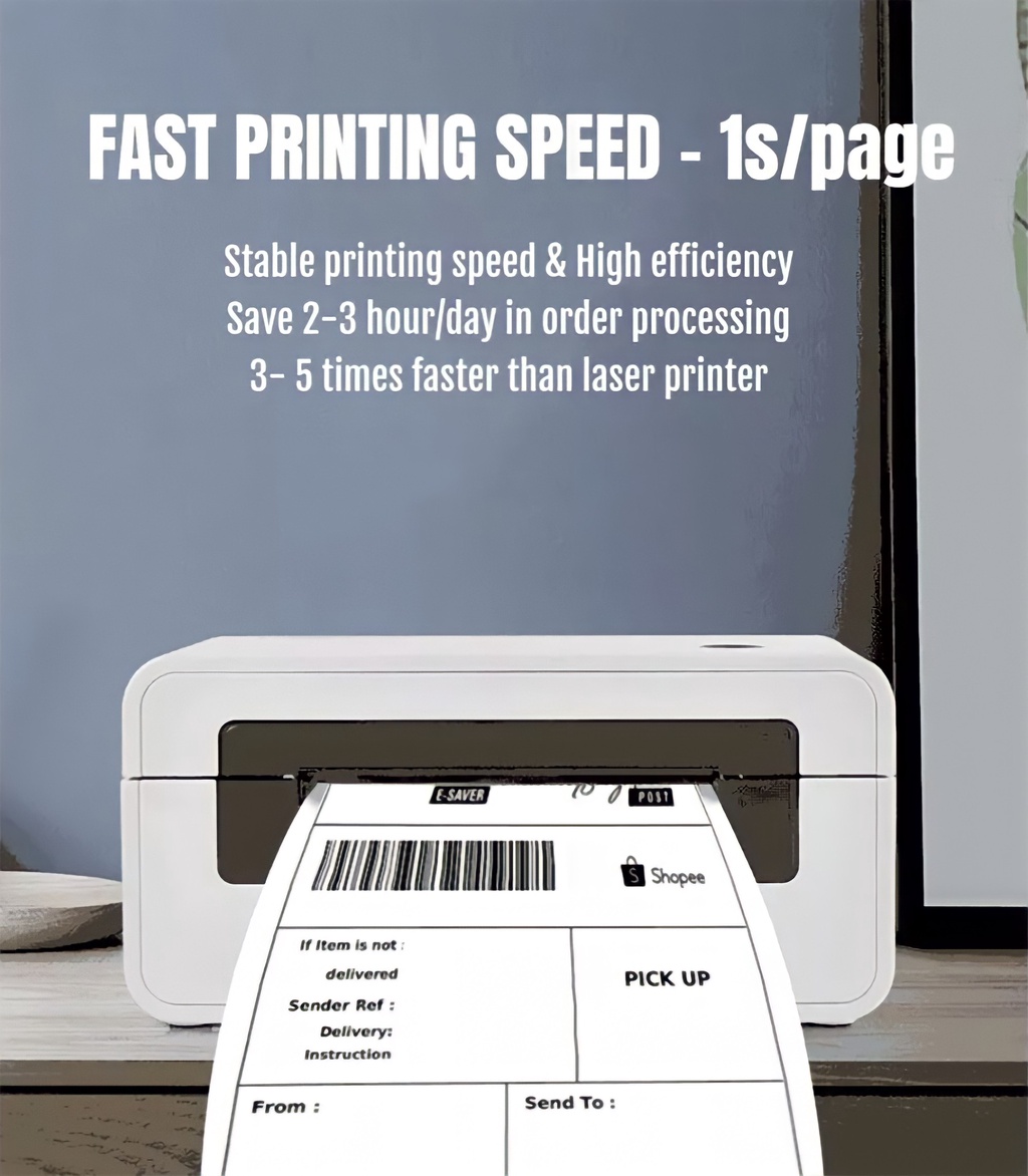 Thermal Printer HPRT N41 Label Barcode Printer with Bluetooth & USB Ultimate Supply Shopee