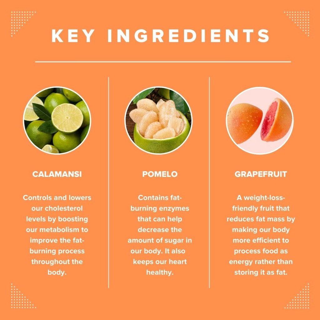 Doki Doki Lean Up Calorie Burning Juice Yuzu Clementine Calamansi