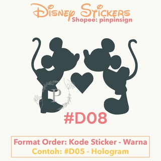 Disney Mickey Minnie Waterproof Decal Sticker