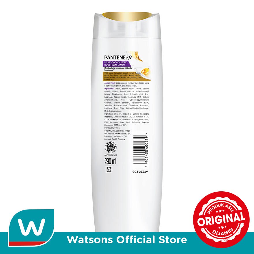 Pantene Shampoo Total Damage Care 290ml - Gambar 2