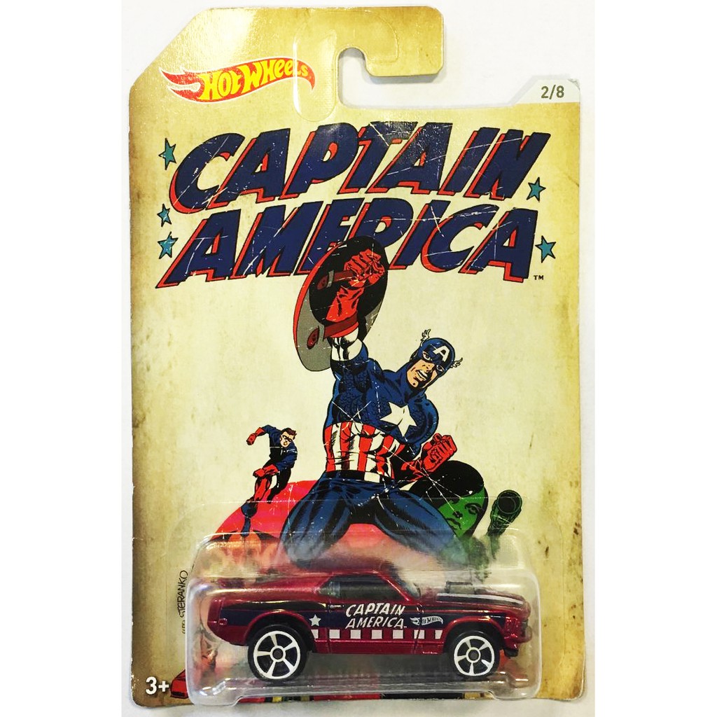 Hot Wheels 1979 Captain America - Version Heroes BW Hot Bird - 1/64 Loose