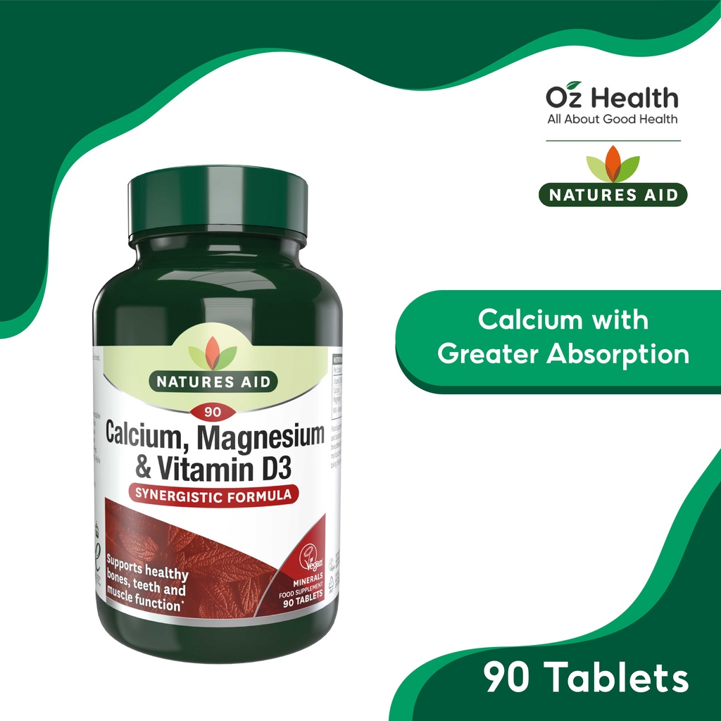 [SALE!!!] Natures Aid Calcium, Magnesium & Vitamin D3 90s (EXP 30 Apr