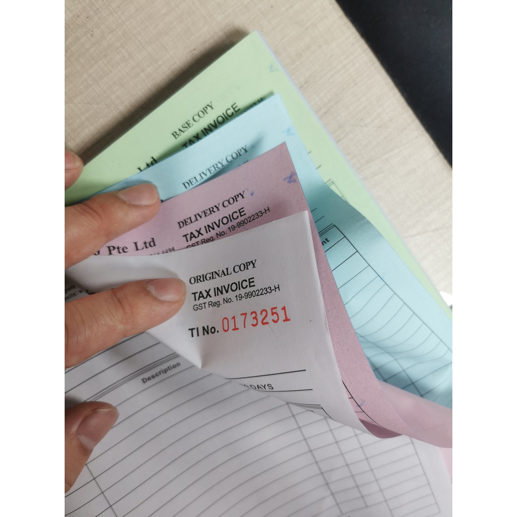 Receipt book printing, Invoice book printing,NCR booklet printing