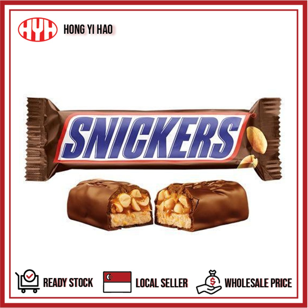 Snickers Peanut Chocolate Bar (24x50g) Shopee Singapore