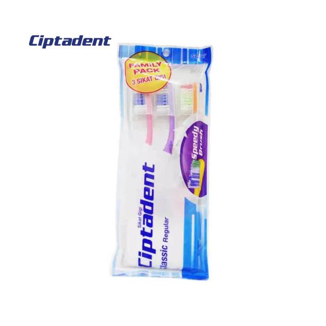 Ciptadent Sikat Gigi Classic Regular Soft Pack Isi 3 Pcs - Gambar 4