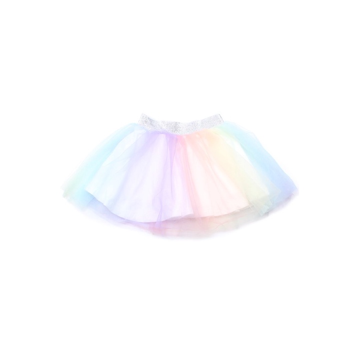 Girls rainbow clearance tulle skirt