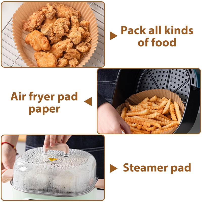 【SG STOCK】50/100pcs AirFryer Baking Paper Air Fryer Paper Airfryer ...