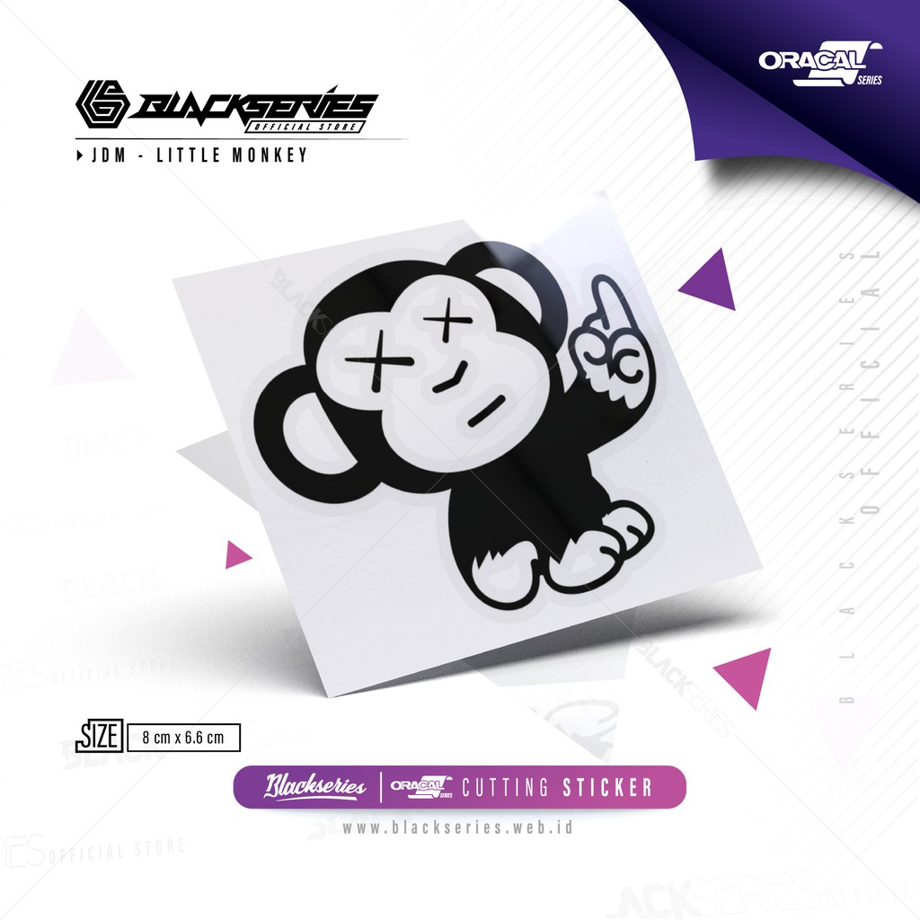 Jdm sticker | Jdm Little Monkey sticker | Little Monkey Cutting Sticker ...