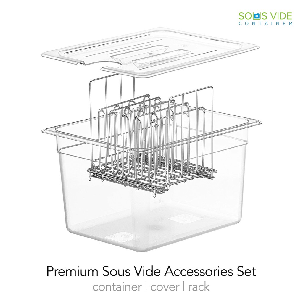 7L 11L Sous Vide Container Lid Rack and Vacuum Bags for Anova Anova Nano