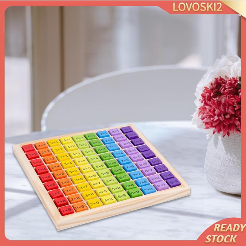 A Multiplication Times Table Wooden Math Preschool Learning Toys Board ...