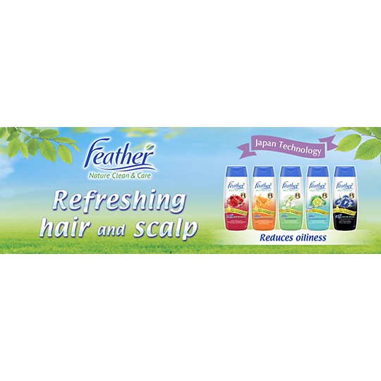 Kao Feather Shampoo 650mlAnti Hairfall/Smooth & Manageable/Gentle&Care