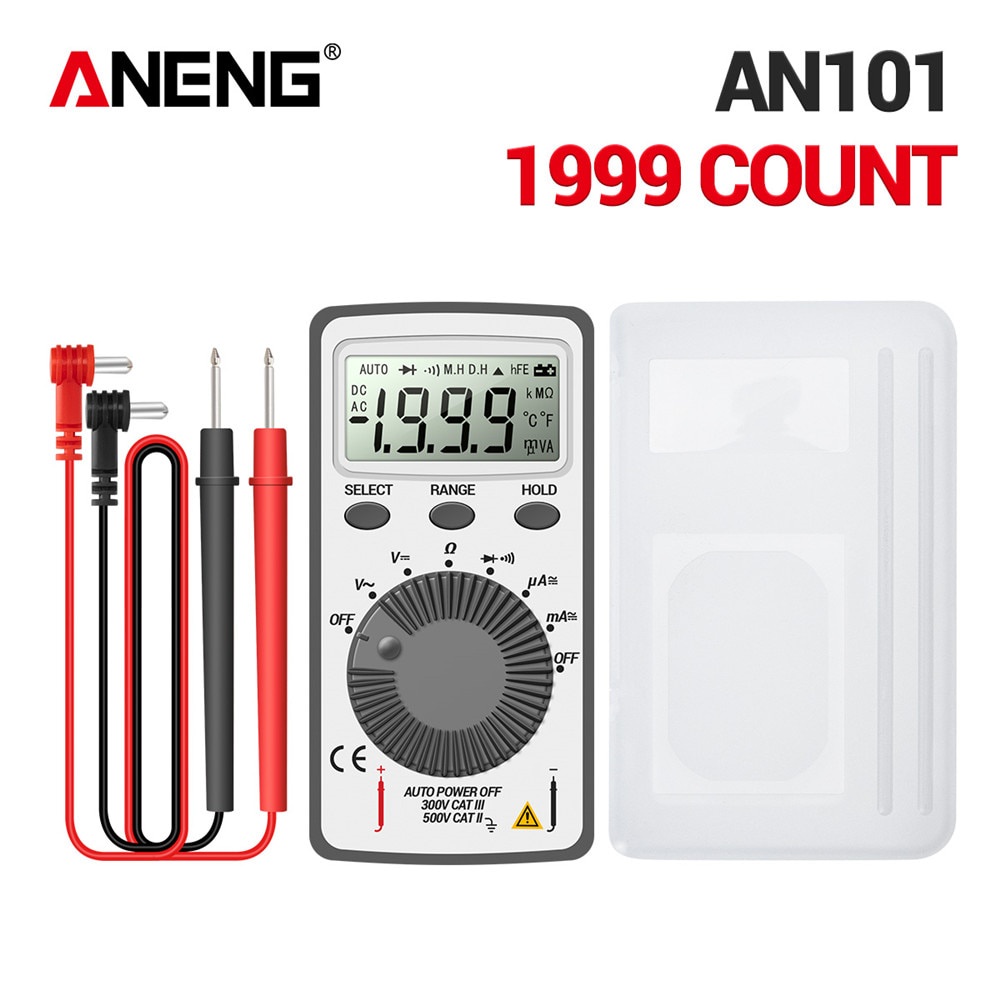 Aneng digital display multimeter ultra thin Mini voltmeter ammeter