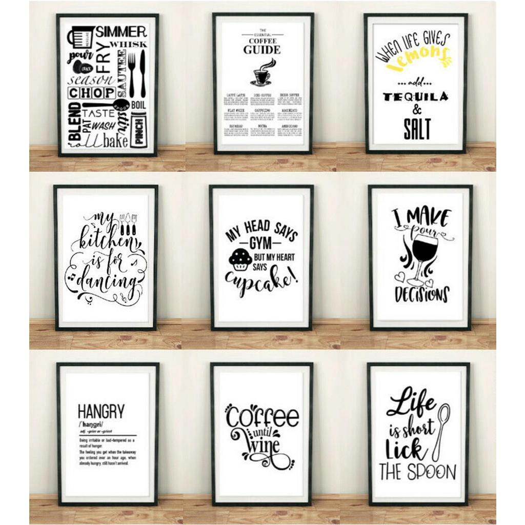 kitchen prints fine art quality wall art poster quotes funny home