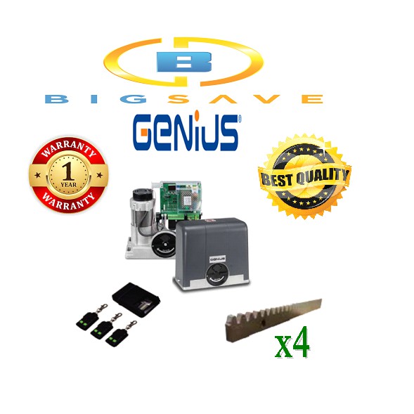 GENIUS GCSL-BLIZZARD-500KIT AC SLIDING MOTOR PACKAGE (MAX 500KG) ( MADE ...