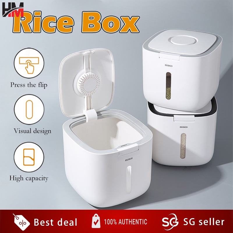 ECOCO kitchen nano rice container grains Anti-Bug Sealed Bucket Grain ...