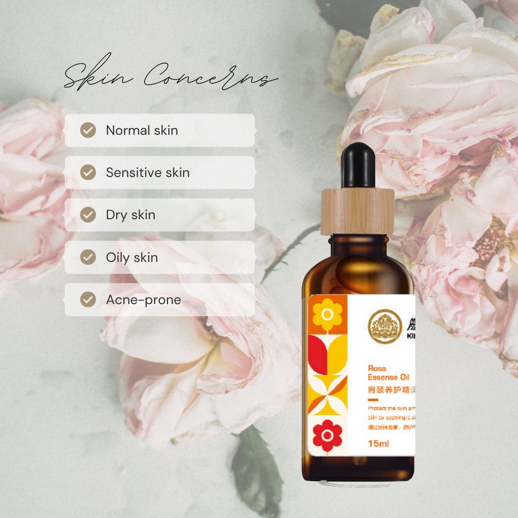 Kin Teck Tong TCM: Rose Herbal Essential Oil - For Facial Gua Sha (15ml ...