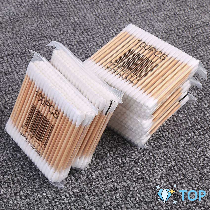 Cotton Swabs With Wooden Handle Double Head 1 Pack Contains 80 For ...