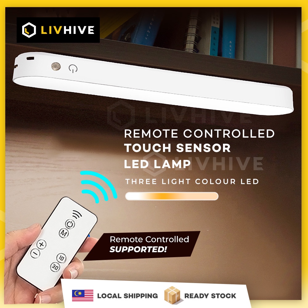 LivHive Remote Control Light Rechargeable 3 Colour LED Portable ...
