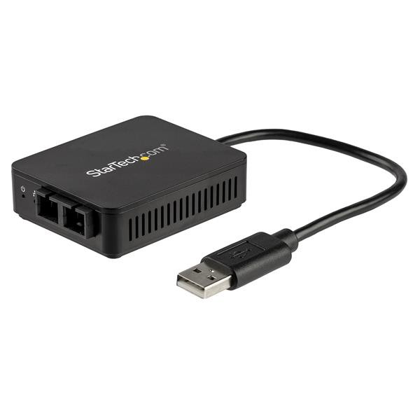 StarTech.com USB to Fiber Optic Converter, 100BaseFX SC - USB 2.0 to ...